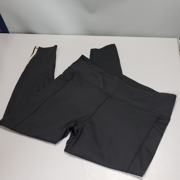 Mono B black leggings with stripes and pockets plus size 3XL - Picture 1 of 8